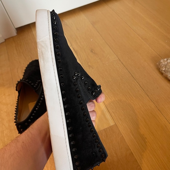 Christian Louboutin Roller Derby Suede Sneakers - Picture 8 of 10